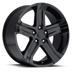 24x10 Aluminum Wheel with 5x5.5 Bolt Pattern - Gloss Black