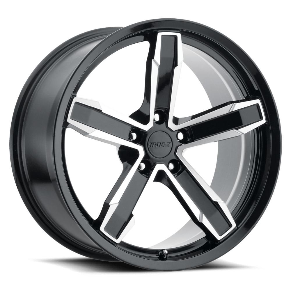 20x11 Aluminum Wheel with 5x4.75 Bolt Pattern - Gloss Black Machine Face