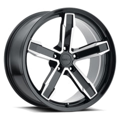 20x11 Aluminum Wheel with 5x4.75 Bolt Pattern - Gloss Black Machine Face