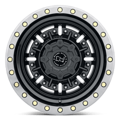 18X9.5 GLOSS GUN BLACK W/ MACHINED DARK TINT 12MM Black Rhino Wheel