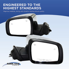 KOOL VUE MIRRORSTSX 09-14 MIRROR RH, Power, Manual Folding, Heated, Paintable, w/ Memory and Signal Light, Sedan/Wagon