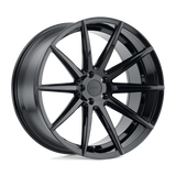 18X8.5 GLOSS BLACK 40MM TSW Wheel