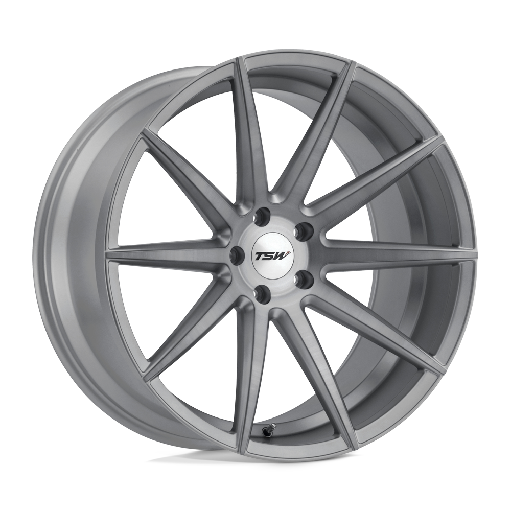18X9.5 TITANIUM W/ MATTE BRUSHED FACE 40MM TSW Wheel