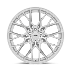 18X8.5 SILVER W/  MIRROR CUT FACE 30MM TSW Wheel