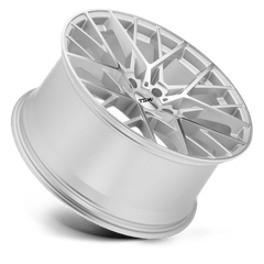 18X8.5 SILVER W/  MIRROR CUT FACE 30MM TSW Wheel