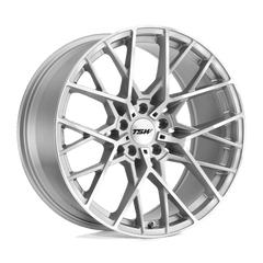 18X8.5 SILVER W/  MIRROR CUT FACE 30MM TSW Wheel
