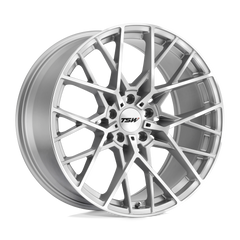 18X8.5 SILVER W/  MIRROR CUT FACE 30MM TSW Wheel