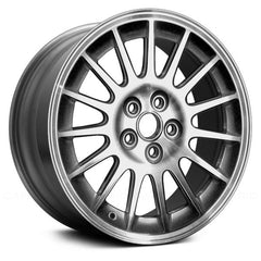 16" x 6.5" Alloy Remanufactured Wheel with 5 x 100 Bolt Pattern for Chrysler Sebring 2004–2006 - Silver with Machined Face