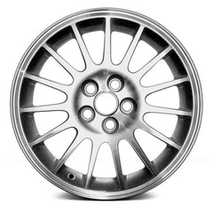 16" x 6.5" Alloy Remanufactured Wheel with 5 x 100 Bolt Pattern for Chrysler Sebring 2004–2006 - Silver with Machined Face