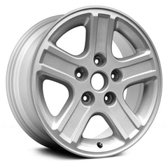 17" x 8" Alloy Remanufactured Wheel with 5 x 139.7 Bolt Pattern for Dodge Ram 2006–2009 - Silver