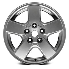 16" x 6.5" Alloy Remanufactured Wheel with 5 x 114.3 Bolt Pattern for Dodge Nitro 2007-2011 - Silver with Machined Face