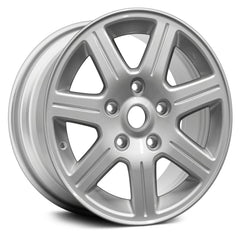16" x 6.5" Alloy Remanufactured Wheel with 
5 x 127 Bolt Pattern for Chrysler Town and Country 2008–2010 - 
Silver