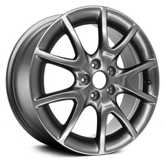 17" x 7.5" Alloy Remanufactured Wheel with 5 x 110 Bolt Pattern for Dodge Dart 2013-2016 - Silver