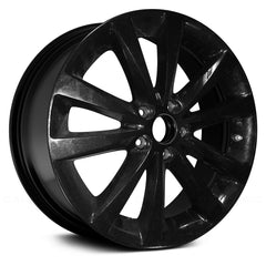 18" x 7" Alloy Remanufactured Wheel with 
5 x 114.3 Bolt Pattern for Dodge Avenger 2012 - 2014 - 
Black