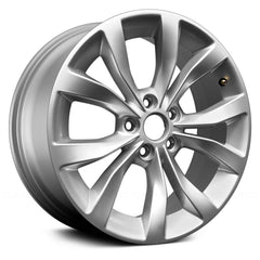 17" x 7" Alloy Remanufactured Wheel with 5 x 114.3 Bolt Pattern for Chrysler 300 2015 - 2017 - 
Silver