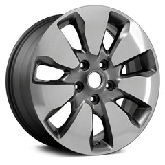 LKQ Corp - 7-Slot Machined and Dark Charcoal 18x7.5 Alloy Factory Wheel for Chrysler Pacifica 2017-2018