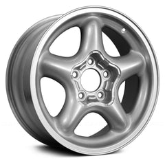 16" x 7.5" Alloy Remanufactured Wheel with 5 x 114.3 Bolt Pattern for Ford Mustang 1994–1998 - Silver