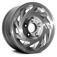 LKQ Corp - 9 Turbine-Spoke Machined with Silver Pockets 15x7 Alloy Factory Wheel for Ford E-Series 1993-2004