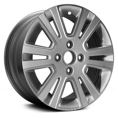 16" x 6" Alloy Remanufactured Wheel with 4 x 108 Bolt Pattern for Ford Focus 2008–2011 - Silver with Machined Face