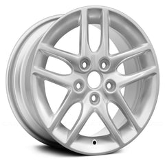 16" x 6.5" Alloy Remanufactured Wheel with 5 x 114.3 Bolt Pattern for Ford Fusion 2010–2012 - Silver