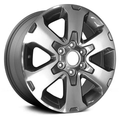 18" x 7.5" Alloy Remanufactured Wheel with 6 x 135 Bolt Pattern for Ford F-150 2010-2014 - Gray with Machined Face
