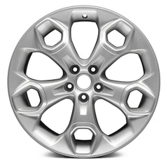 19" x 8" Alloy Remanufactured Wheel with 5 x 108 Bolt Pattern for Ford Escape 2013-2016 - Silver
