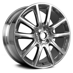 19" x 8" Alloy Remanufactured Wheel with 
5 x 108 Bolt Pattern for Lincoln MKZ 2013 - 2014 - 
Polished