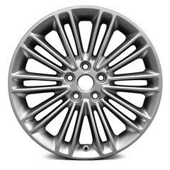 18" x 8" Alloy Remanufactured Wheel with 5 x 108 Bolt Pattern for Ford Fusion 2013-2016 - Silver
