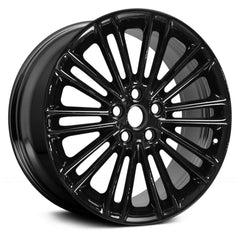 18" x 8" Alloy Remanufactured Wheel with 5 x 108 Bolt Pattern for Ford Fusion 2013-2017 - Gloss Black