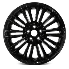 18" x 8" Alloy Remanufactured Wheel with 5 x 108 Bolt Pattern for Ford Fusion 2013-2017 - Gloss Black