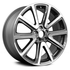 LKQ Corp - 5 V-Spoke Medium Charcoal with Machined Face 20x8.5 Alloy Factory Wheel for Ford Explorer 2015-2017