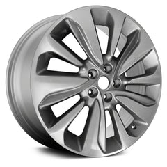 18" x 7" Alloy Remanufactured Wheel with 5 x 105 Bolt Pattern for Buick Encore 2017-2019 - Argent Metallic with Machined Accents