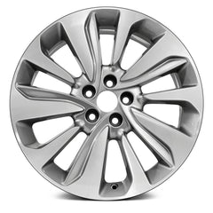 18" x 7" Alloy Remanufactured Wheel with 5 x 105 Bolt Pattern for Buick Encore 2017-2019 - Argent Metallic with Machined Accents