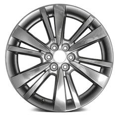 20" x 8" Alloy Remanufactured Wheel with 
6 x 120 Bolt Pattern for Cadillac XT5 2020 - 2022 - Polished Medium Charcoal