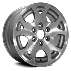 17" x 7.5" Alloy Remanufactured Wheel with 
6 x 139.7 Bolt Pattern for Chevy Tahoe 2000 - 2006 - 
Silver