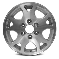 17" x 7.5" Alloy Remanufactured Wheel with 
6 x 139.7 Bolt Pattern for Chevy Tahoe 2000 - 2006 - 
Silver