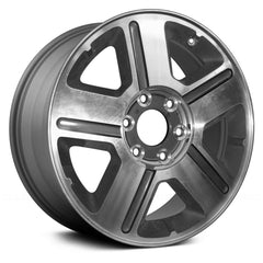 17" x 7" Alloy Remanufactured Wheel with 6 x 127 Bolt Pattern for Chevrolet TrailBlazer 2004–2009 - Medium Gray