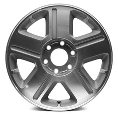 17" x 7" Alloy Remanufactured Wheel with 6 x 127 Bolt Pattern for Chevrolet TrailBlazer 2004–2009 - Medium Gray