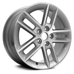 18" x 7" Alloy Remanufactured Wheel with 5 x 114.3 Bolt Pattern for Chevy Impala 2008-2015 - Silver with Machined Face