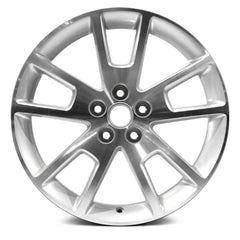 18" x 7" Alloy Remanufactured Wheel with 5 x 110 Bolt Pattern for Chevy Malibu 2008-2012 - Silver with Machined Face