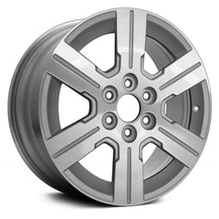 LKQ Corp - 6 I-Spoke Silver with Machined Face 18x7.5 Alloy Factory Wheel for Chevy Traverse 2009-2012