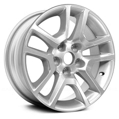 17" x 8" Alloy Remanufactured Wheel with 5 x 120 Bolt Pattern for Chevy Malibu 2013-2016 - Silver