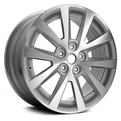 LKQ Corp - 5 V-Spoke Silver with Machined Accents 18x8 Alloy Factory Wheel for Chevy Malibu 2013-2016