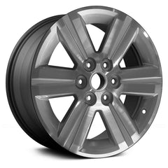 18" x 7.5" Alloy Remanufactured Wheel with 6 x 112 Bolt Pattern for Chevy Traverse 2013-2016 - Machined and Charcoal