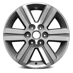 18" x 7.5" Alloy Remanufactured Wheel with 6 x 112 Bolt Pattern for Chevy Traverse 2013-2016 - Machined and Charcoal
