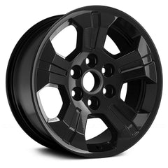 18" x 8.5" Alloy Remanufactured Wheel with 6 x 139.7 Bolt Pattern for Chevy Silverado 1500 2014-2017 - Black