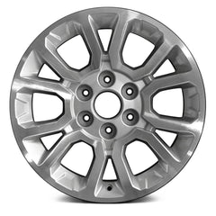 18" x 8.5" Alloy Remanufactured Wheel with 6 x 139.7 Bolt Pattern for GMC Sierra 1500 2014–2017 - Machined and Silver