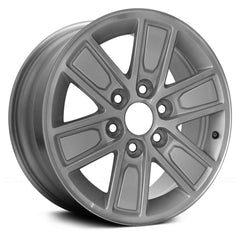 17" x 8" Alloy Remanufactured Wheel with 6 x 139.7 Bolt Pattern for GMC Sierra 1500 2014-2017 - Machined and Silver