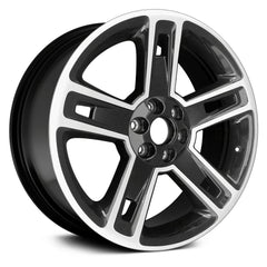 LKQ Corp - Double 5-Spoke Machined and Gloss Black 22x9 Alloy Factory Wheel - Replica for Cadillac Escalade 2015-2020