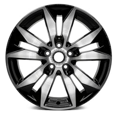 18" x 8.5" Alloy Replica Wheel with 5 x 114.3 Bolt Pattern for Chevrolet Malibu 2016–2020 - Slow Machined and Black